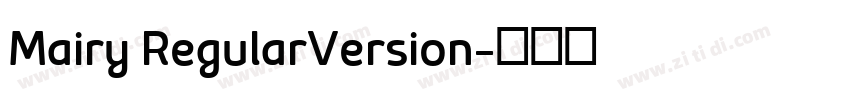 Mairy RegularVersion字体转换